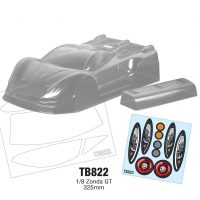 Team C 1:8 Zonda GT Body Shell (325mm)